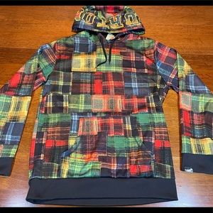Burton Dryride Hoodie snowboard ski patchwork plaid print